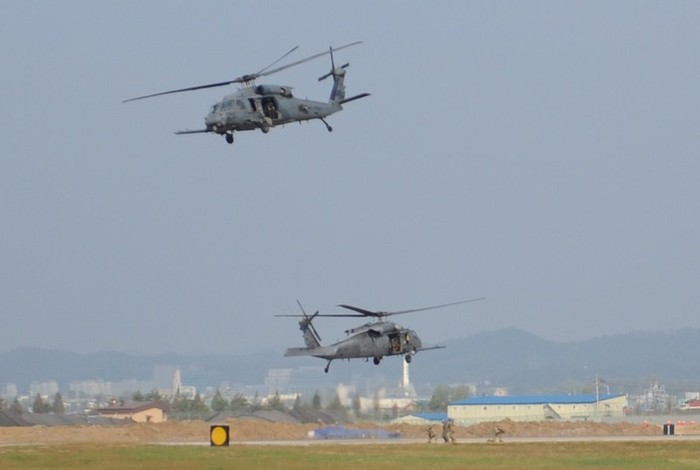 Hoạt động trong khuôn khổ "Ngày sức mạnh không quân" vừa được tổ chức tại Pyeongtaek, Hàn Quốc.